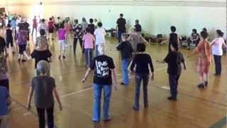 FUNNY FACE Line Dance  2012 Venice CA Workshop [upl. by Eitsyrc]