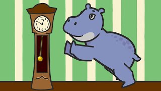 Hickory Dickory Dock  Hippo Goes Up the Clock  YouCoco Nursery Rhymes [upl. by Anwadal]