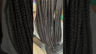 Box braids latesthairstylesforblackwomen hairstyles hair viralshorts [upl. by Ahserkal58]