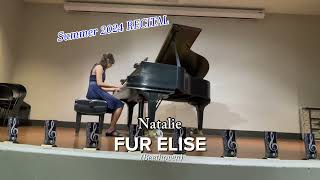 FUR ELISE Beethoven cover Natalie [upl. by Ahsiyn]