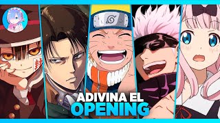 ADIVINA el OPENING de ANIME  40 Openings 💙 ¿Cuánto sabes de anime TEST de ANIME  Anime QUIZ 💙 [upl. by Dolf66]