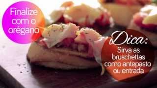 Bruschetta de Tomate com Bacon [upl. by Inatsed]