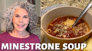 Homemade Minestrone Soup On A Cold Day  Easy Soup Recipe 🥣 [upl. by Seuqramed]