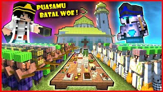 10000 VILLAGER TOBAT IKUT PUASA DI MINECRAFT  TAPI DI PRANK FROST DIAMOND SAMPAI BATAL [upl. by Oriana]