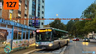 Bus 127 RATP  Citelis 12 N⁰8788 Croix de Chavaux Métro  NeuillysurM Résistance Trajet Complet [upl. by Der]