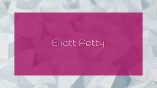 Elliott Petty  appearance [upl. by Addi]