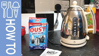 How to descale Dualit kettle with Oust  All Purpose Descaler [upl. by Ateekram]