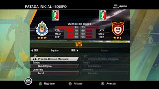 FIFA 11 PS2 Gameplay  Guadalajara vs Estudiantes Tecos [upl. by Anagrom581]