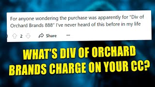 Div Of Orchard Brands Charge On Credit Card  Which Merchant Charged Your Card [upl. by Melinde450]