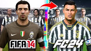 I Rebuild Juventus From FIFA 14 to FC 24 [upl. by Leviralc]