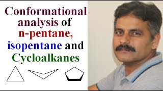 Conformations of nPentane Isopentane and Cycloalkanes [upl. by Lecram]