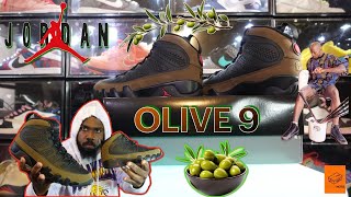 AIR JORDAN OLIVE 9 2024 REVIEW [upl. by Emanuel]