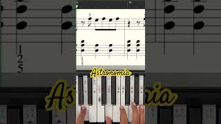 Astronomia piano music sheetmusic [upl. by Eenhat]