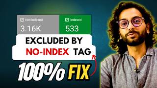 Fix  Excluded by Noindex Tag Error In Search Console SOLVED [upl. by Aened]