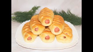 Salchichas envueltas en masa PASTELITOS SALADOSСосиски в тесте классический рецепт [upl. by Eirovi]