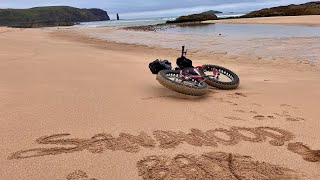 Sandwood Bay  Kinlochbervie  Sutherland Fatbiking Scotland [upl. by Cinderella]