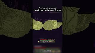 Pierdo mi Mundo Hardcore en Minecraft minecraft minecraftshorts minecraftmemes [upl. by Morse]