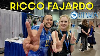 OTAKON 2024 Interviewing voice actor Ricco Fajardo Blue Lock My Hero Academia and more [upl. by Pall427]