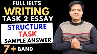 Full IELTS Writing Task 2 Essay  Structure Task amp Sample Answer By Asad Yaqub [upl. by Noned231]