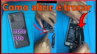 xiaomi redmi note 10 não carrega como abrir e trocar conector de carga ou flex da sub placa [upl. by Marco]