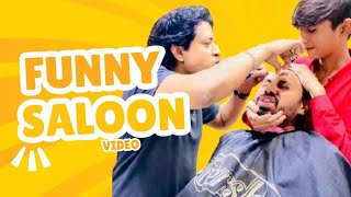 funny haircat video salon main masti YouTube youtube funny 1millionviews sidhumoosewala [upl. by Anelehs801]