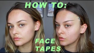 How To Use Face Tapes  Lucy Garland [upl. by Auston]