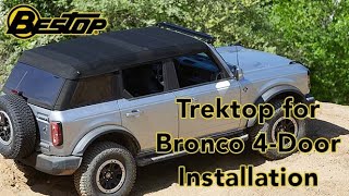 Trektop for 4door Bronco Installation [upl. by Muldon921]