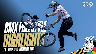 BMX Freestyle highlights from Shanghai  OlympicQualifierSeries [upl. by Larrad]