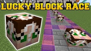 Minecraft GAMINGWITHJEN LUCKY BLOCK RACE  Lucky Block Mod  Modded MiniGame [upl. by Ninnette]