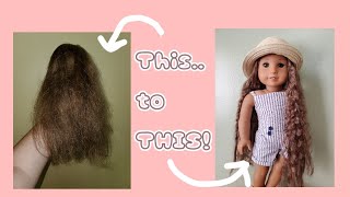 Fixing a Kanani wig  boil curling [upl. by Wolfram]