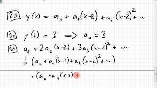 157 Differentialgleichungen mit Potenzreihen lösen [upl. by Neelrihs769]