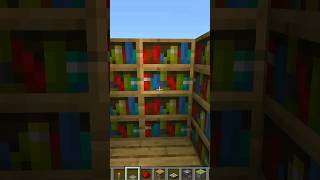 Simple Bookshelf Door ✅️ MinecraftShorts [upl. by Ereveniug]