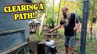 LET THE LANDSCAPING BEGIN farm tiny house homesteading RV life RV living [upl. by Violet]