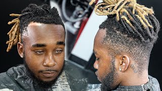 🔥WOW🔥 BIRTHDAY HAIRCUT MIDFADE WDREADS  FADED BEARD HAIRCUT TUTORIAL [upl. by Bauer]