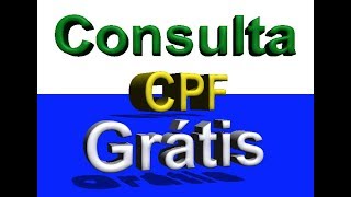 CONSULTA CPF GRÁTIS SERASA  VEJA AGORA SE SEU NOME ESTÁ SUJO [upl. by Morra]