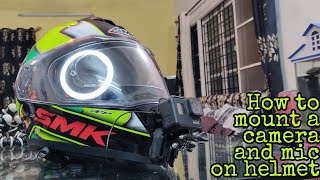 GoPro Hero 7 Motovlog Setup  Gopro Mic Setup  Easy Setup to mount the Camera [upl. by Aikyt]