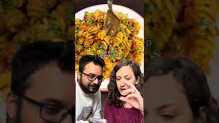 I tricked my Italian wife into reacting to an Indian Pasta recipe 😈🤣 [upl. by Mainis307]