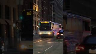 New York Express Bus In Lower Manhattan citybus mta [upl. by Ebba118]