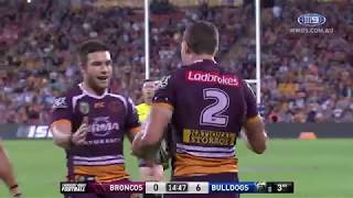 NRL Highlights Brisbane Broncos v Canterbury Bulldogs  Round 9 [upl. by Yanrahc]