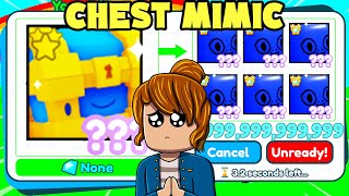 TRADING MY HUGE CHEST MIMIC IN AUCTION UPDATE pet simulator x [upl. by Mehalek]