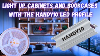 How To Install LED lighting Inside Cabinets HANDY10 Profile [upl. by Ahsats442]