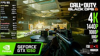 GTX 1050  COD Black Ops 6  4K 1440p 1080p 900p 720p FSR 31  FG [upl. by Cirtemed]