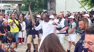 2024 Paris Olympics SNOOP DOGG Crip Walks with Olympic Torch [upl. by Matronna226]