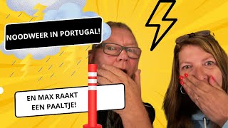 Vlog 25 Noodweer in Portugal en Max raakt een paaltje [upl. by Iat121]