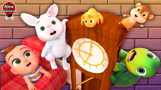 Hickory Dickory Dock 🎵 Fun Animal Adventure Kids Rhymes amp Cartoon Song [upl. by Hauger682]