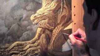 Ciruelo is painting a dragon [upl. by Ias]