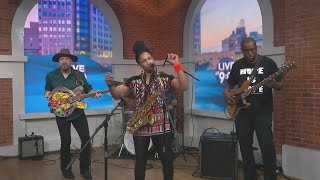 Hope performs for RocknRomp election money jitters PinUps for Vets–on Live at 9 [upl. by Eselahc]