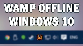 Solved WAMP Yellow Icon Windows 10 [upl. by Rabin205]