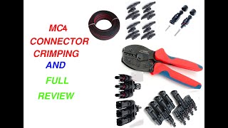 MC4 CONNECTOR CRIMPING AND TYPE OF MC4 CONNECTOR REVIEW [upl. by Ecirtel652]