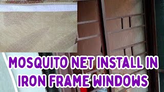 How to Install Mosquito Net on Iron Frame Windows✅  DIY Mosquito Net Setup Guide 2020✌  Som Tips [upl. by Nelg892]